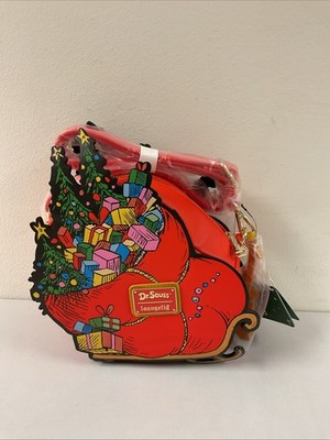 *Loungefly Dr. Seuss' How the Grinch Stole Christmas! Sleigh Crossbody Bag