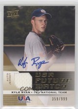 2009 Upper Deck Signature Stars USA Future Watch Jersey /999 Kyle Ryan Auto 2d8