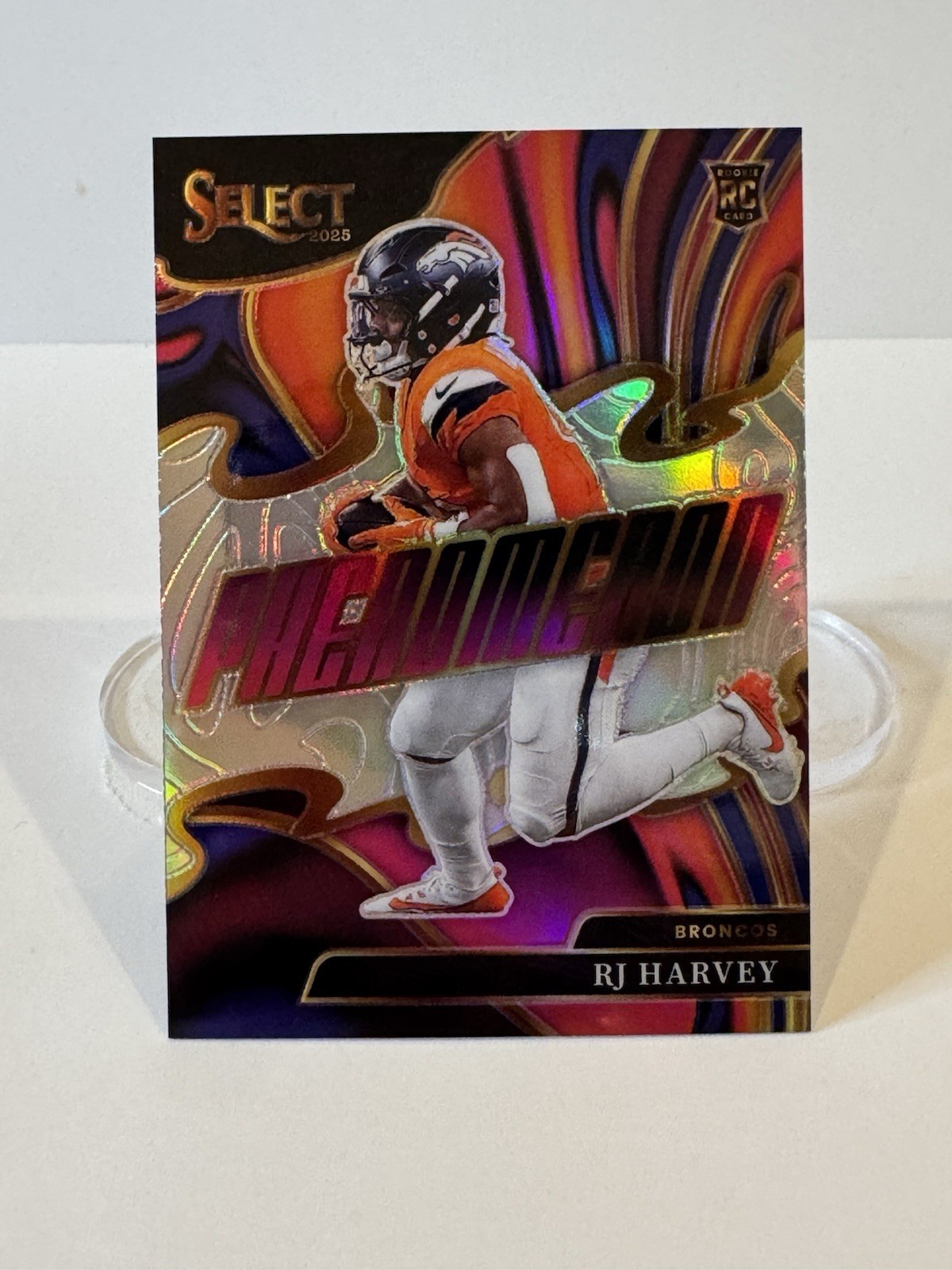 2025 Panini Select RJ Harvey #7 Phenomenon Silver