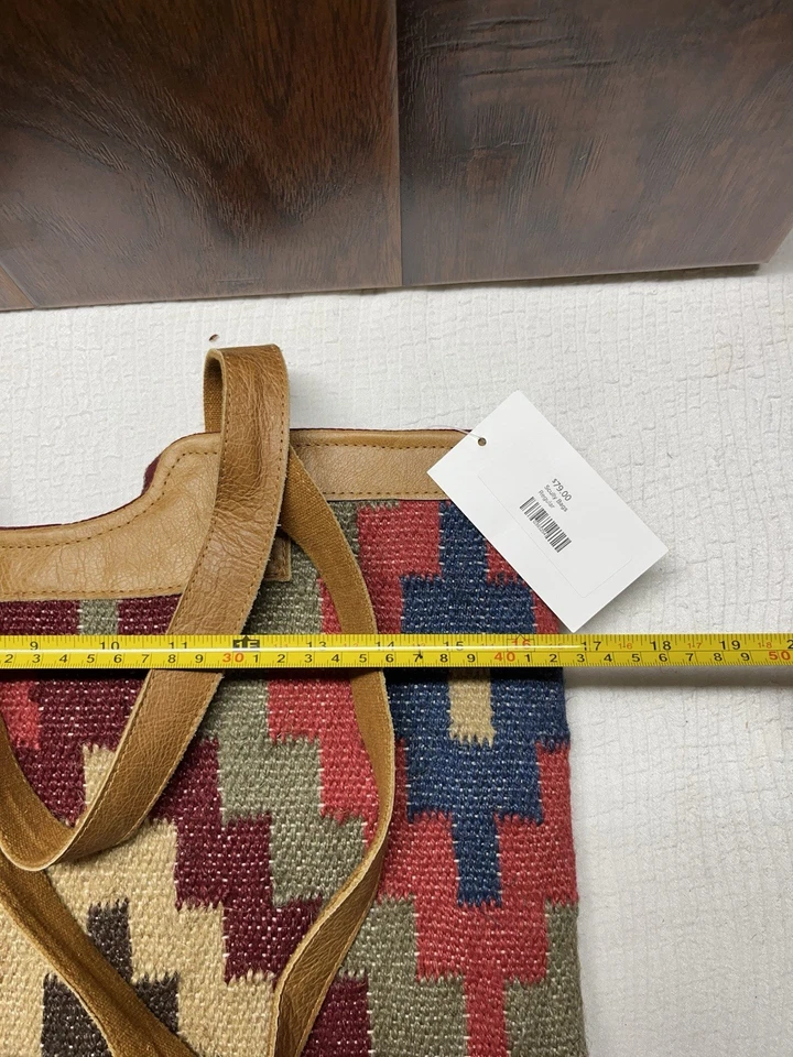 SCULLY TEJIDO SUROESTE MULTICOLOR LANA TOTE Foto 4 de 4