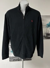 polo ralph lauren mens 1/4 zip Cotton sweater Size Xl Great Used Condition