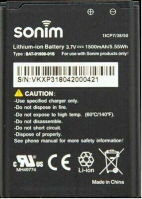 Original OEM Sonim BAT-01500-01S Battery for Sprint AT&T Sonim XP3 XP3800