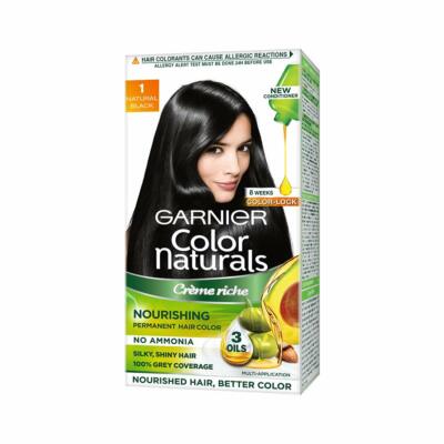 Garnier Color Naturals Creme Hair Color- Natural Black - Shade 1- 70ml