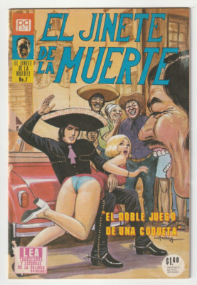 El Jinete de la Muerte #7 Mexico Pulp - Elvis look alike Mariachi Spanking Cover