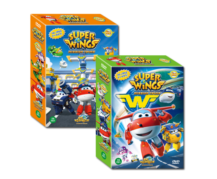 M&V Super Wings Animation Vol. 5 & 6 Set 12-DVDs Multilingual EBS