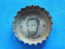 COCA COLA COKE NFL ALL STAR BOTTLE CAP "JIM TAYLOR"~#31~FB~PACKERS~1960'S ERA