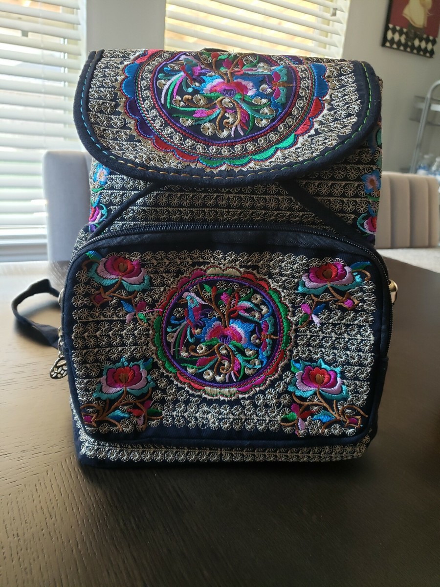 MEXICAN EMBROIDERED BACKPACK medium size | eBay display picture 3