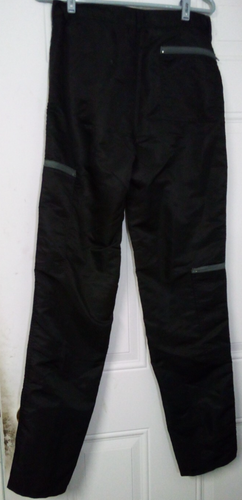 VTG 1980s BANZAI MENS PARACHUTE NYLON PANTS BLACK 31X34 L - Picture 2 of 4