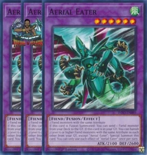 Yugioh! 3x Aerial Eater INFO-EN089 Common 1st Ed NM