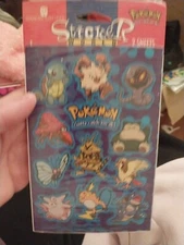 Vintage 1999 Pokemon Nintendo Stickers Sheets NEW DesignWare American Greetings
