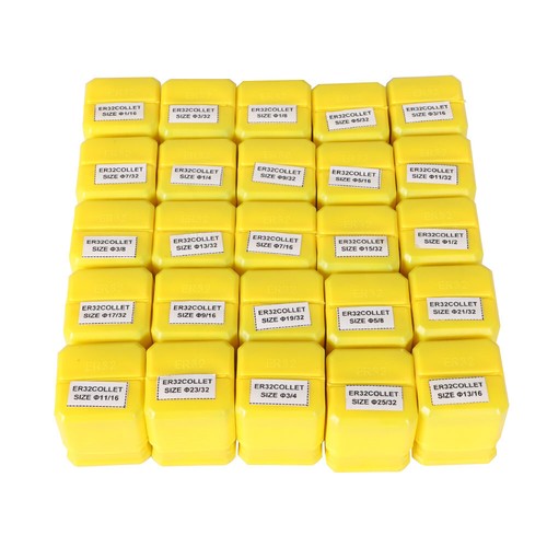 25 Pack Collet Set ER32 Collet Chuck 1/16 inch-3/4 inch Holder Spring Collet - Picture 6 of 14