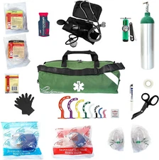 Dixie EMS O2 Duffle Responder Kit 2700307K with Oxygen D Tank and Regulator
