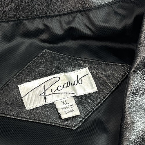 Ricardo Premium Leather Button Up Black Coat Lederjacke Damen Gr. XL - Bild 4 von 13