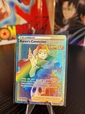 Karen's Conviction 216/198 Rainbow Secret Rare Pokemon TCG Chilling Reign NM/M on eBay