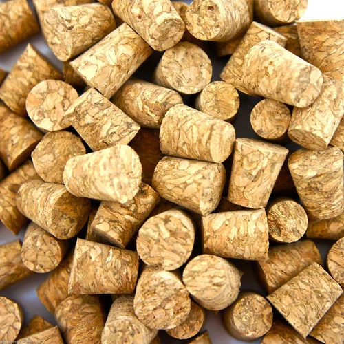 100 pcs Small Body Piercing Corks for Needles Natural Tool Stopper Jewelry Stud - product listing photo