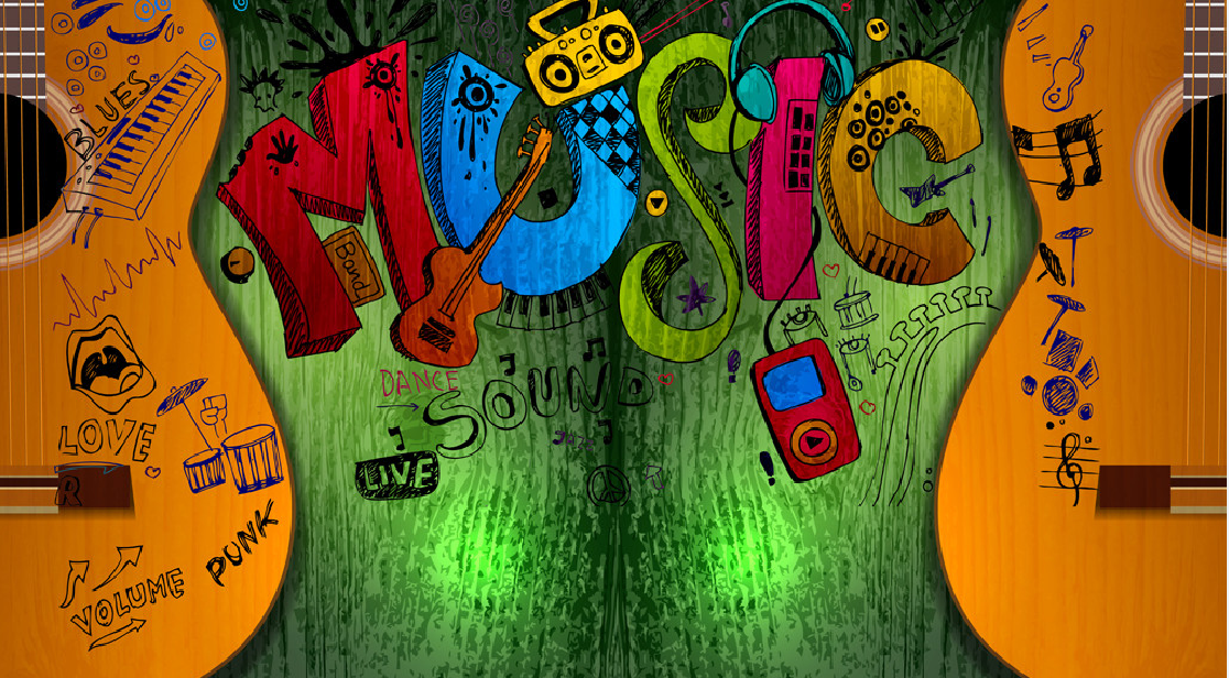 3D Music Guitar Graffiti 83 Wallpaper Mural Paper Wall Print Wallpaper