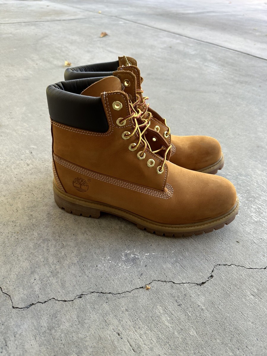 Timberland 6in premium boot wheat nubuck 8.5 | eBay