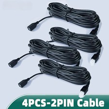 4 PCS 2 Pin Parktronic Parking Sensors Extension Cable for Car Reversing Parking
