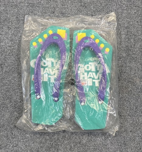 Vintage PepsI Gota have it Flip Flops Green Dots Measures out to about 9-10