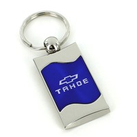 Chevy Tahoe Blue Spun Brushed Metal Key Ring Chevy Tahoe Blue Spun Brushed Metal Key Ring