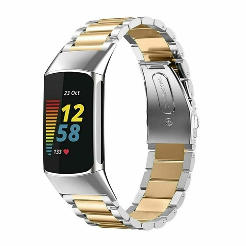 For Fitbit Charge 5 Stainless Steel Wrist Watch Band Metal Replacement Strap - Picture 18 of 20