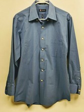 Chaps Mens Size 16 3/2/33 Shirt Blue Classic Fit Wrinkle Free 