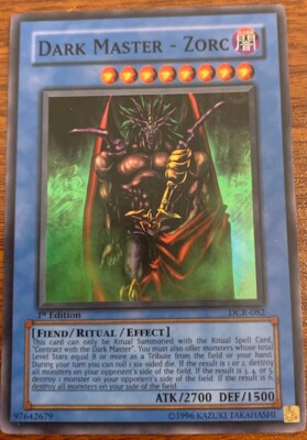 dark master yugioh card 1st edition Found in parking lot. Looking for info. : r/yugiohshowcase