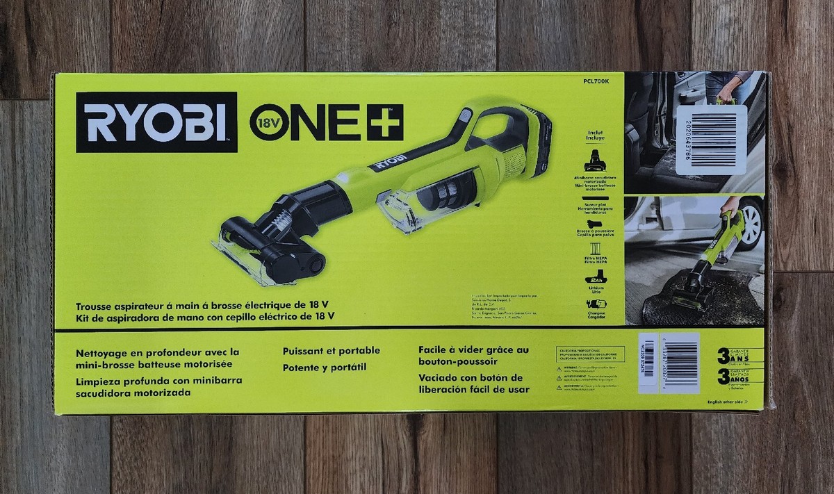 RYOBI 18V ONE+ Powered Brush Hand Vacuum Battery Charger  (PCL700K) NEW