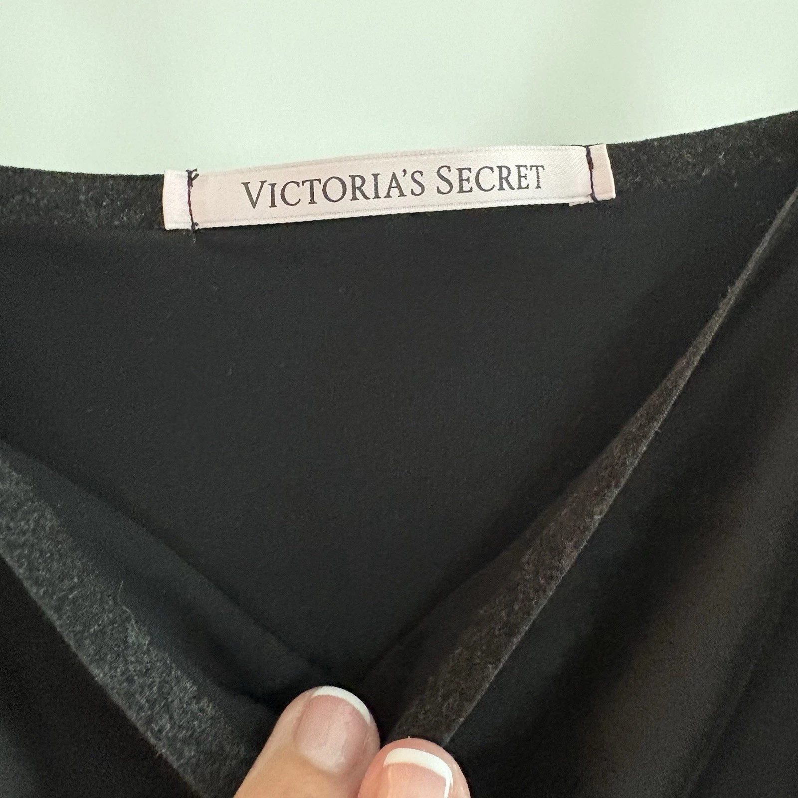 UNDERCOVER Abito Victoria’s Secret taglia media nero piuma morbido bodywear di slip layer