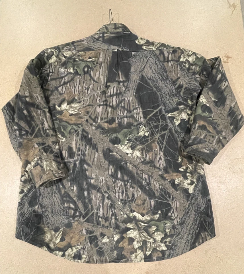 Vintage Mossy Oak Camo Flannel Men’s  Button Shirt Made In USA size 2XL - Image 2 of 4