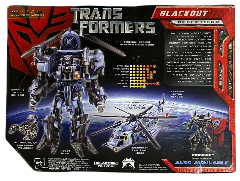 Transformers Blackout Decepticon Hasbro 2008 Premium Series Foto 2 de 4