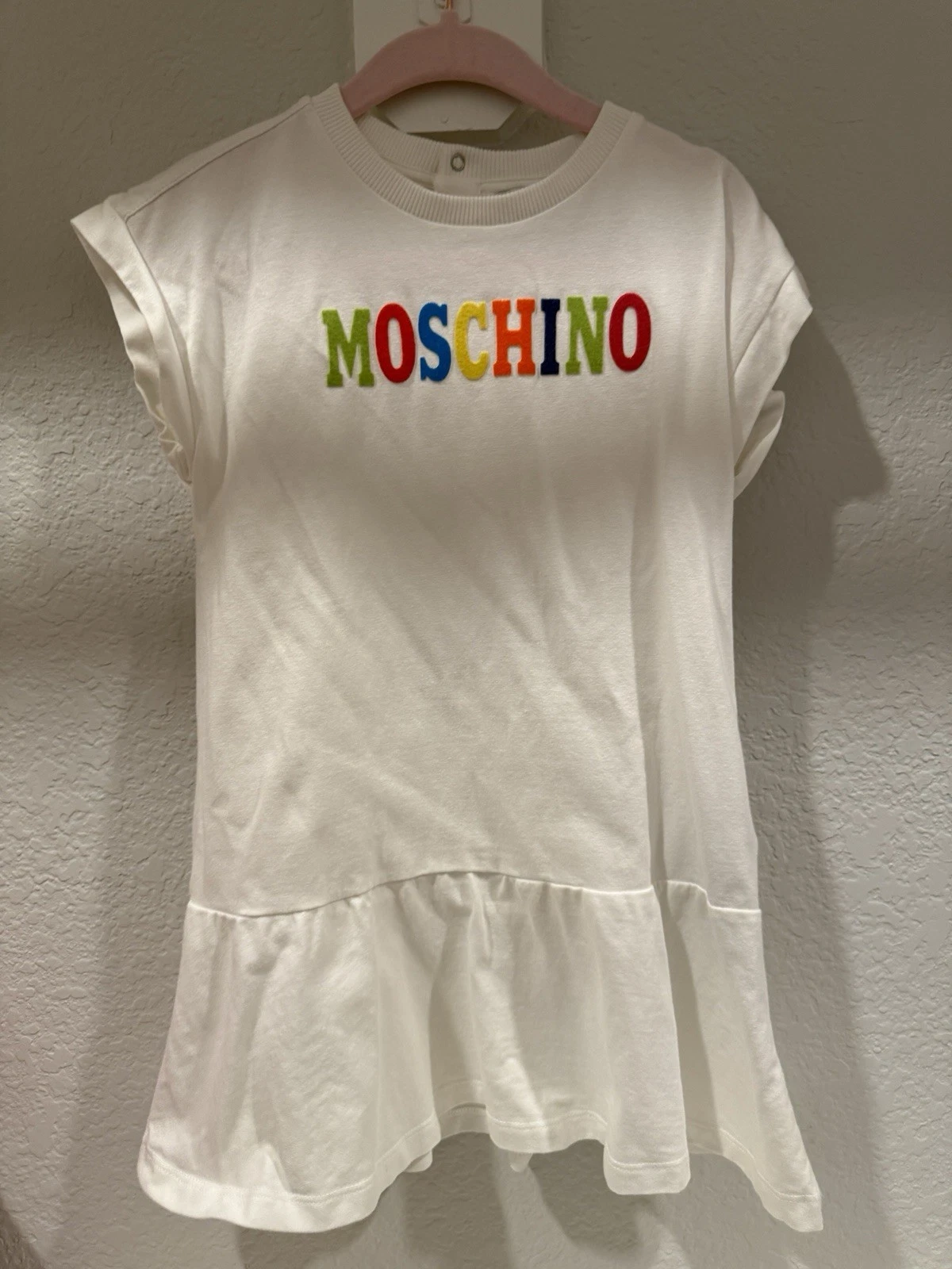 MOSCHINO Abito bianco mooching 3 anni