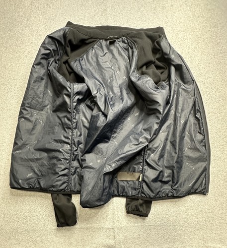 Marmot Jacket Mens Large Black Quilted Full Zip Fleece Lined Outdoor Coat Flaw - Picture 4 of 17