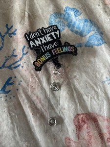New I Don't Have Anxiety I Have Bonus Feelings Enamel Lapel Hat Pin