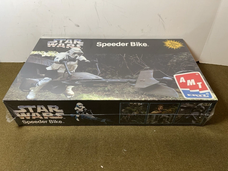 Star Wars Speeder Bike Model Kit AMT ERTL New Sealed In Box - Image 2 of 4