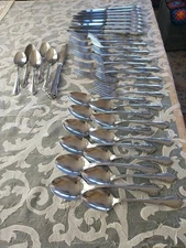 Oneida Craft Stainless Steel Cutlery Set Of 6 Plus  Extras 2 Close Patterns Pp67