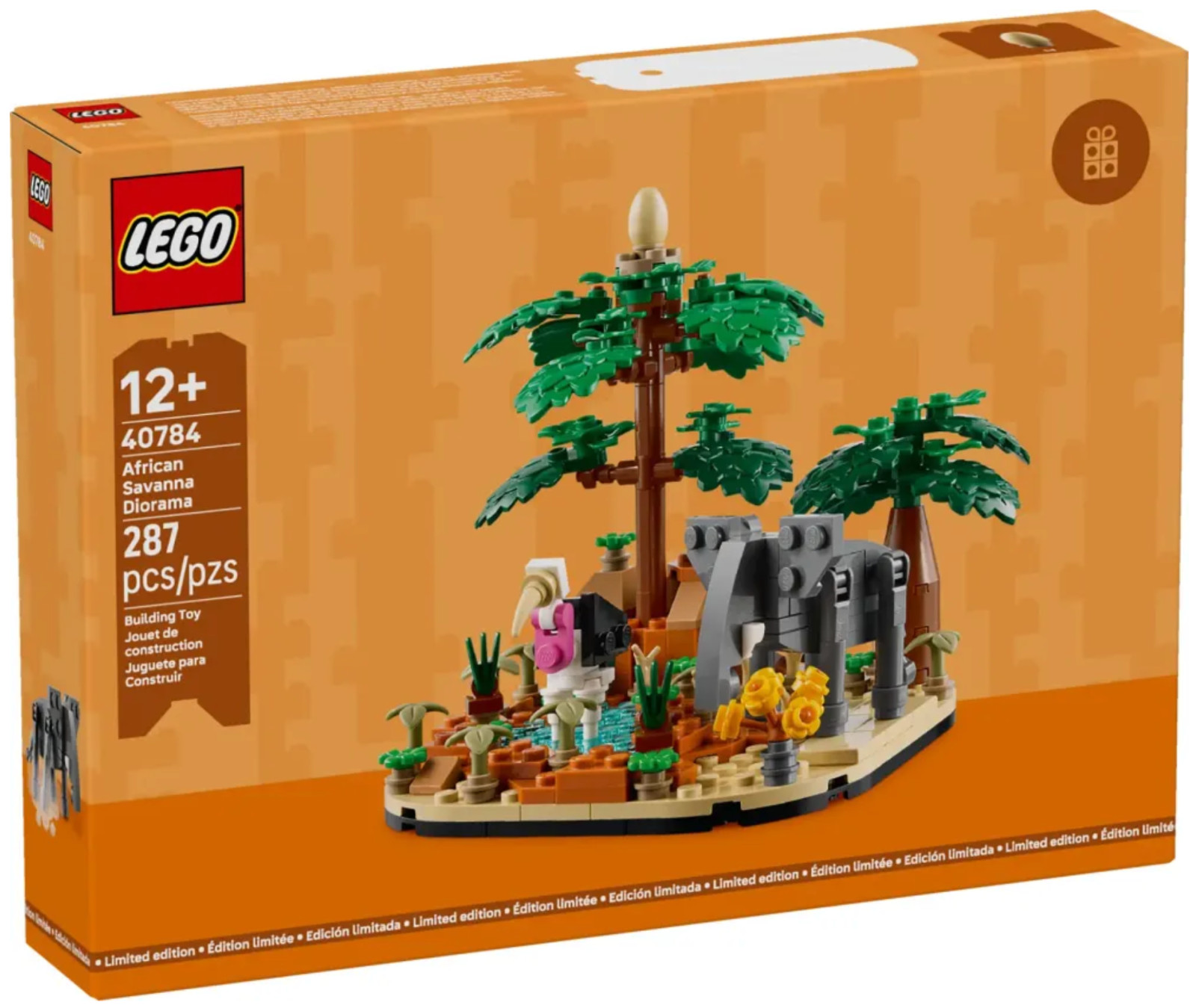 LEGO VIP 40784 Diorama Savane Africaine Maquette de Collection