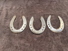 Used Horseshoes 3 Pieces For Crafts Art Or Three 3 Rustic Steel Horse Shoes