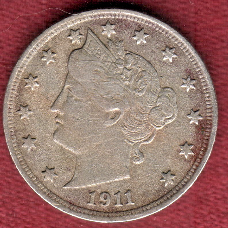 1911 Liberty Nickel Full Liberty on Headband