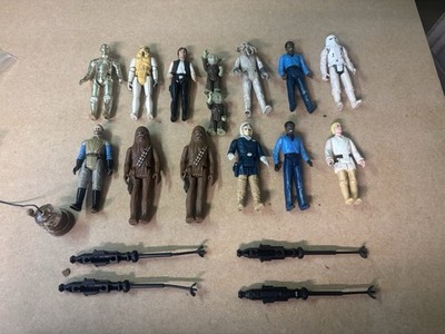 Vintage Star Wars Figure Lot+ Weapons 1987 Kenner