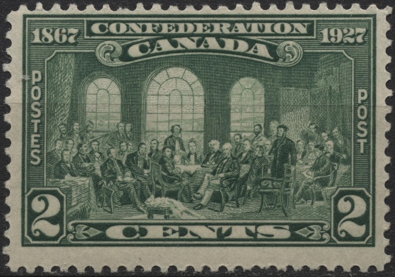 Canada 1927 #142 2c green, Fathers of Confederation, MH