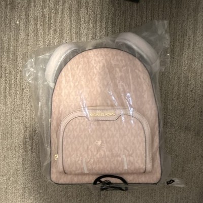 Michael Kors Blush Logo Backpack for Women Designer Style Gold Hardware