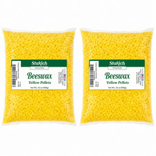 2 lb YELLOW BEESWAX PELLETS BEE WAX 100 Pure Natural Beads Granules Craft SALE