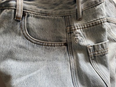 civil regime x darc sport Wolf Rose Barrel Denim Jeans She Size 27 Red tag