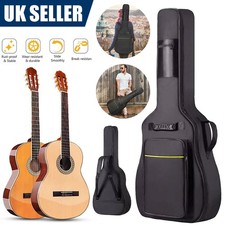 Full Size Padded Protective Classical Acoustic Guitar Bag Carry Back Case Black
