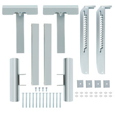 2x Ladder Jack Scaffold Extension Kit 2-Rung up to 20 inch Stable Adjustable