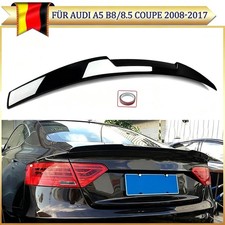 F&uuml;r Audi A5 B8/8.5 Coupe 08-17 M4 Style Spoiler Heckspoiler Lippe Schwarz Glanz