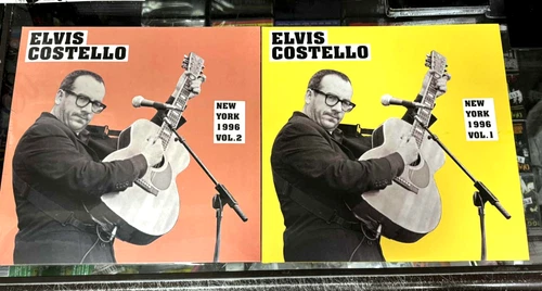 ELVIS COSTELLO : New York 1996 Vol.1 & Vol 2 - NEW DLPs x 2 Sealed, clear Vol.1