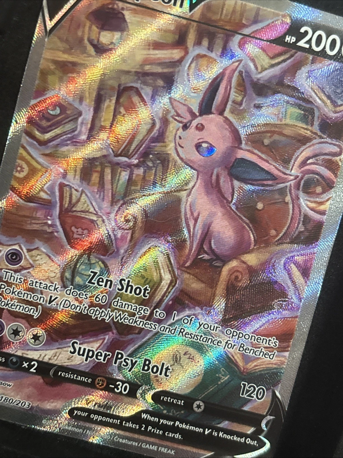 Espeon V - Evolving Skies #180 Price & Value ($240.65) | PokeScope