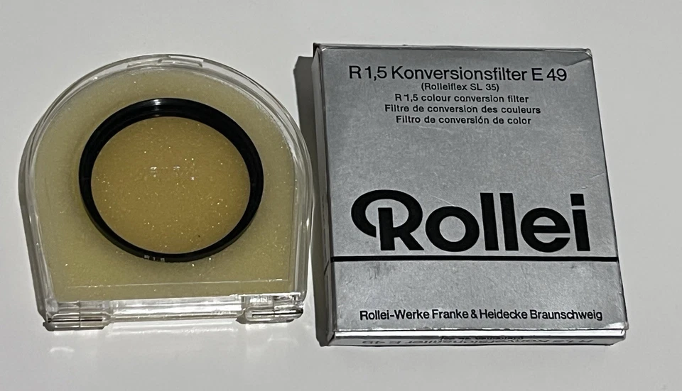 Rollei R1.5 E49 49mm Skylight Filter – Mint Condition, Original Case & Box, SL35 - Image 4 of 4